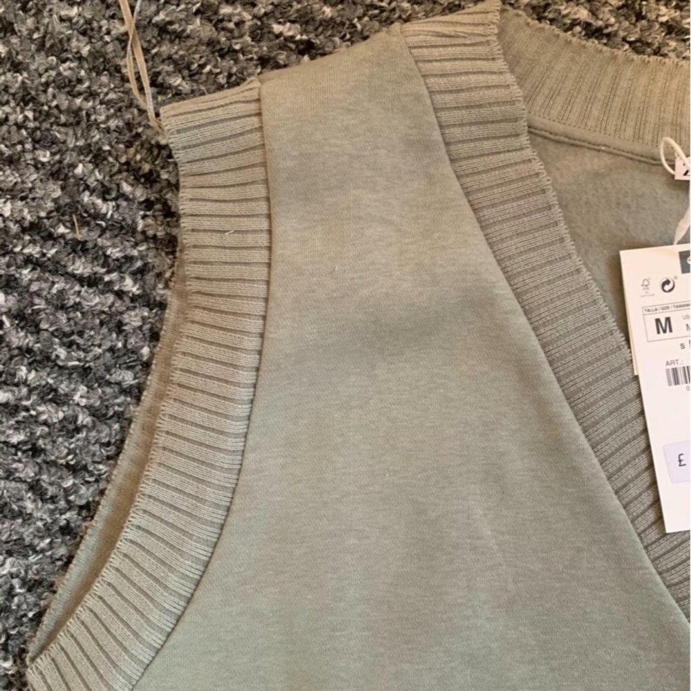 Waistcoat khaki size M Zara - Picture 2 of 3